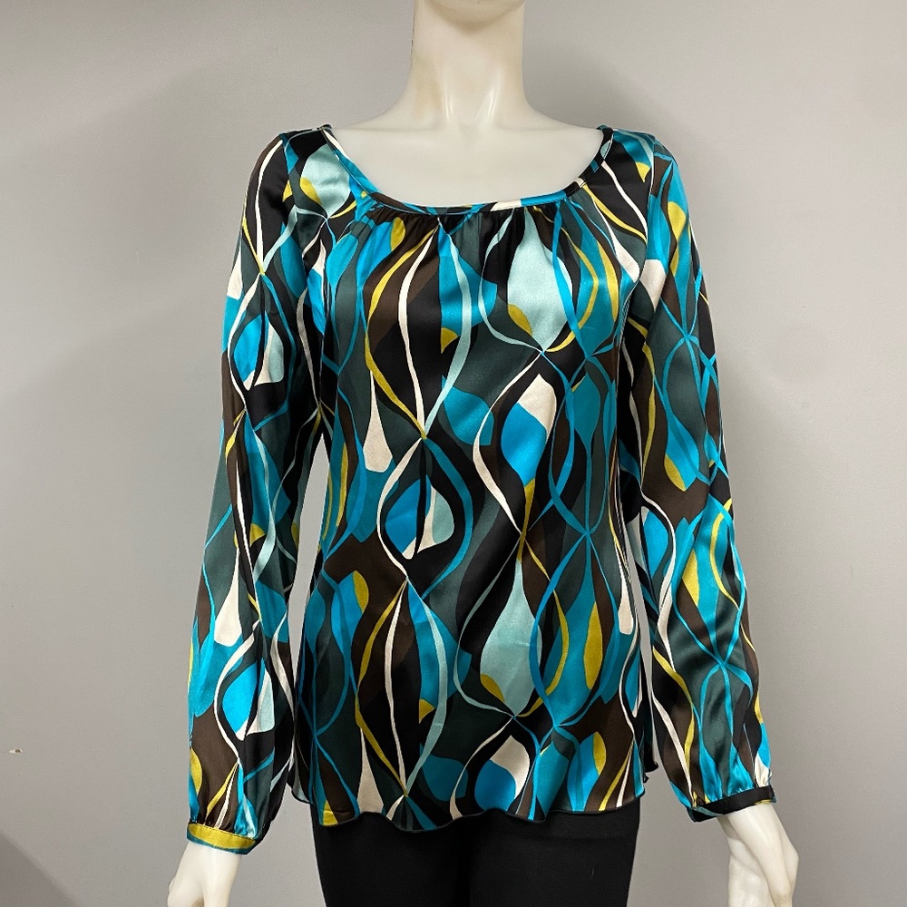 Semantiks 100% Silk Blouse Shirt Small